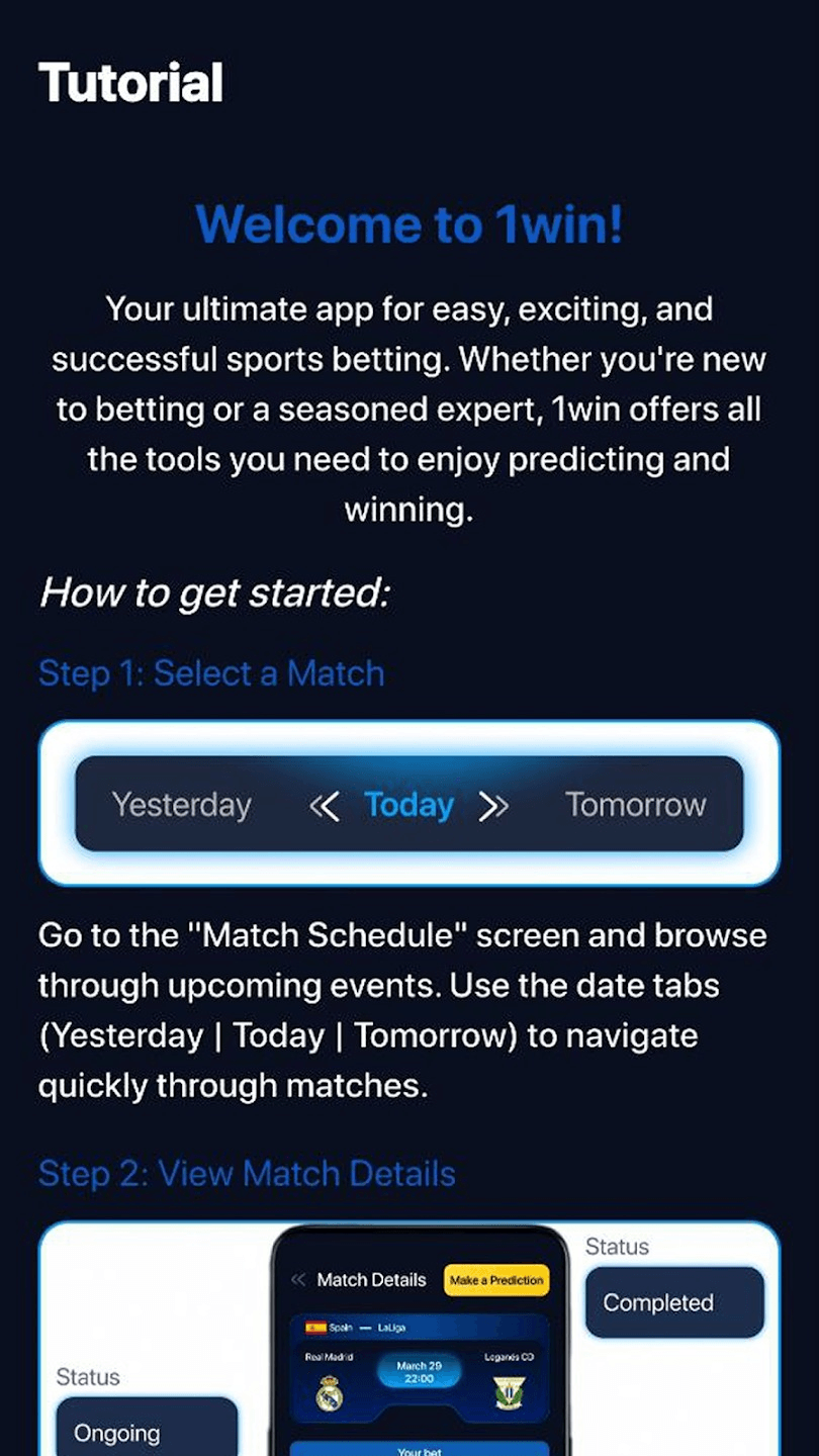 1WIN - apuestas deportivas Screenshot