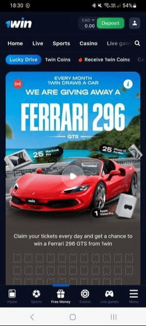 1WIN - apuestas deportivas Screenshot